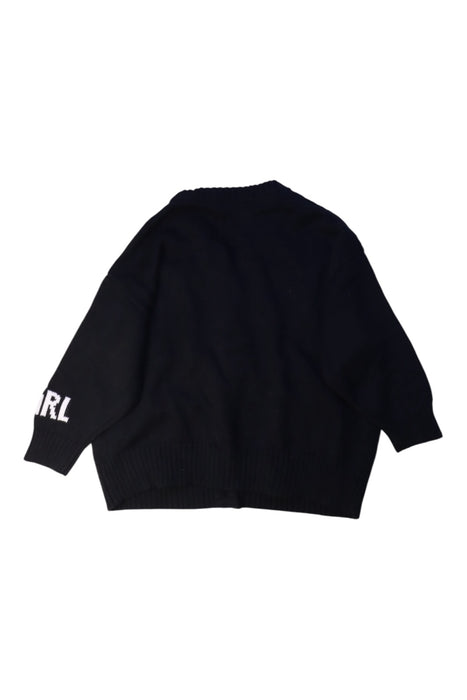 A Black Cardigans from X-girl in size 3T for girl. (Back View)