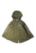 A Green Rain Jackets from X-girl in size 4T for girl. (Front View)