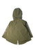 A Green Rain Jackets from X-girl in size 4T for girl. (Back View)