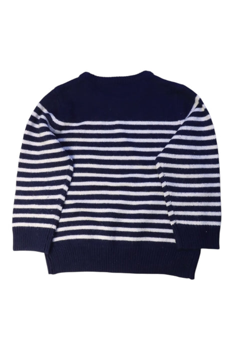 A Navy Knit Sweaters from Petit Main in size 4T for boy. (Back View)