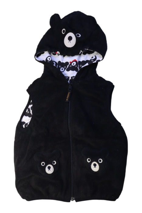 A Black Outerwear Vests from Miki House in size 5T for neutral. (Front View)