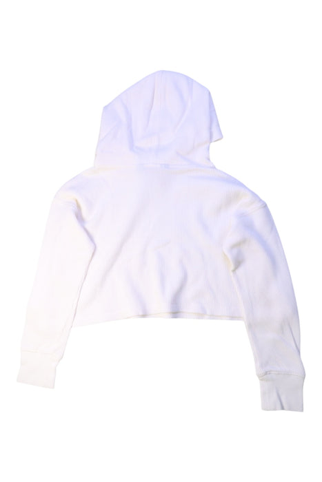 A White Hooded Sweatshirts from Polo Ralph Lauren in size 7Y for boy. (Back View)