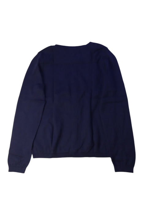 A Navy Cardigans from Petit Bateau in size 8Y for girl. (Back View)
