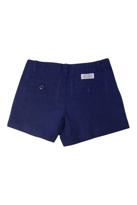 A Navy Shorts from Polo Ralph Lauren in size 7Y for girl. (Back View)