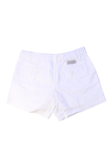 A White Shorts from Polo Ralph Lauren in size 7Y for girl. (Back View)