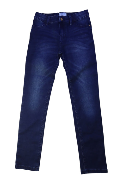 A Blue Jeans from Mayoral in size 7Y for girl. (Front View)