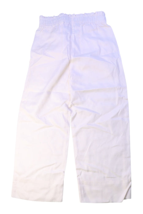 A White Casual Pants from Cyrillus in size 8Y for girl. (Back View)