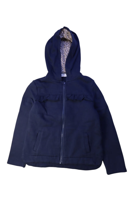 A Navy Hooded Sweatshirts from Cyrillus in size 9Y for girl. (Front View)