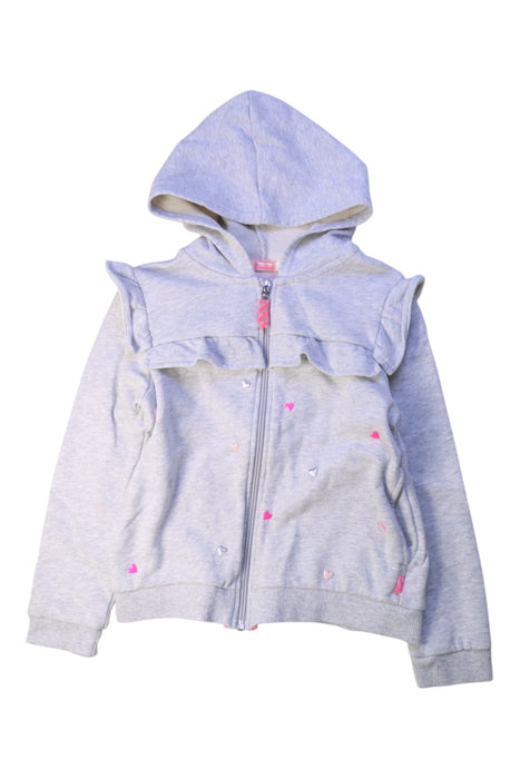A Grey Zippered Sweatshirts from Billieblush in size 8Y for girl. (Front View)