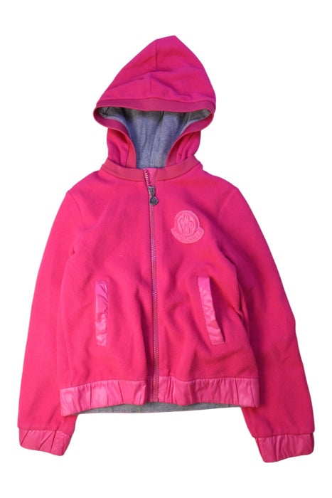 A Pink Lightweight Jackets from Moncler in size 8Y for girl. (Front View)