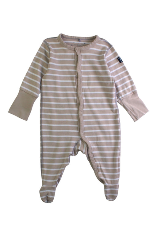 A Beige Onesies from Polarn O. Pyret in size 0-3M for boy. (Front View)