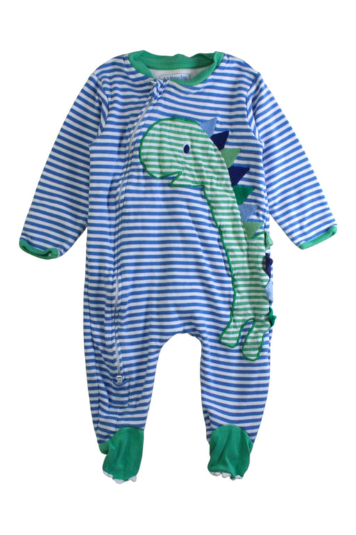 A Blue Onesies from Jojo Maman Bébé in size 6-12M for boy. (Front View)