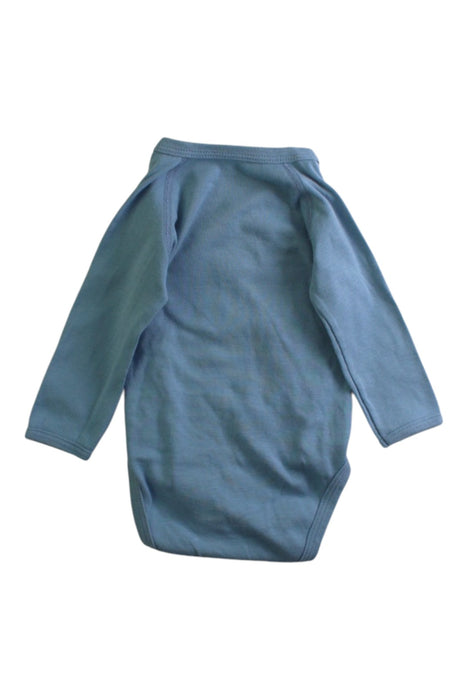 A Blue Long Sleeve Bodysuits from Petit Bateau in size 3-6M for boy. (Back View)