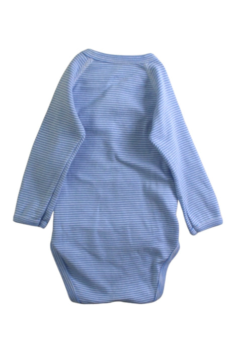 A Blue Long Sleeve Bodysuits from Petit Bateau in size 3-6M for boy. (Back View)