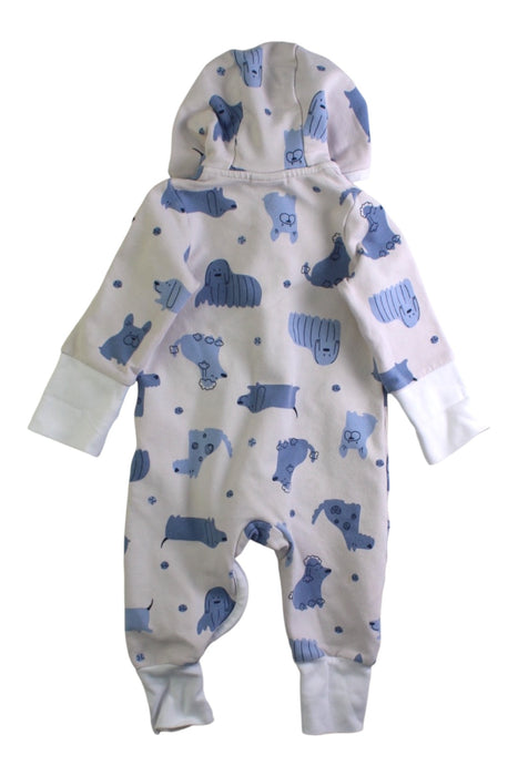 A Blue Onesies from Polarn O. Pyret in size 0-3M for boy. (Back View)