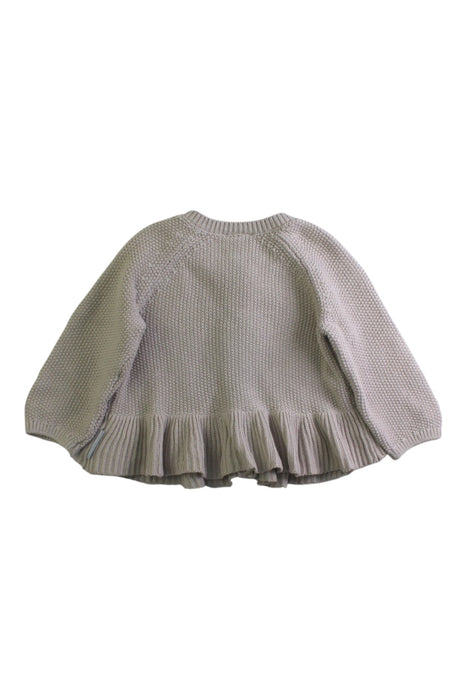 A Beige Cardigans from Polarn O. Pyret in size 0-3M for girl. (Back View)