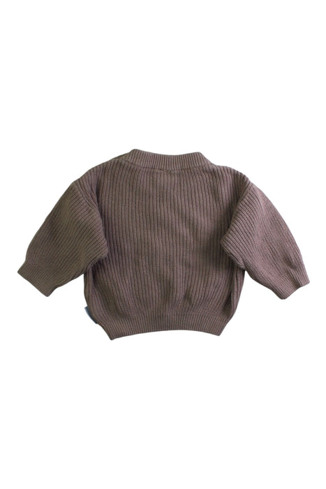 A Taupe Knit Sweaters from Polarn O. Pyret in size 0-3M for neutral. (Back View)