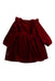 A Burgundy Long Sleeve Dresses from Polarn O. Pyret in size 3-6M for girl. (Back View)