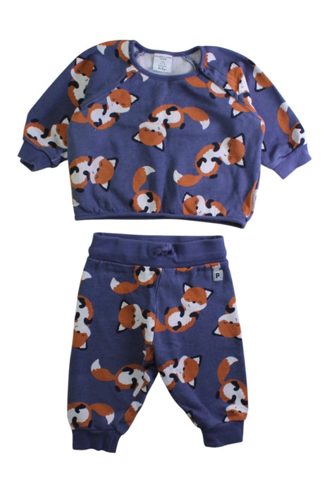 A Purple Pants Sets from Polarn O. Pyret in size 3-6M for boy. (Front View)