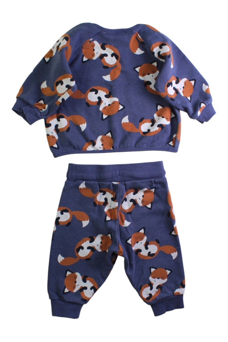 A Purple Pants Sets from Polarn O. Pyret in size 3-6M for boy. (Back View)