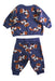 A Purple Pants Sets from Polarn O. Pyret in size 3-6M for boy. (Back View)