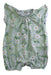 A Green Sleeveless Rompers from Polarn O. Pyret in size 0-3M for girl. (Front View)