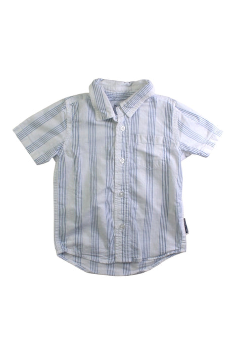 A Blue Long Sleeve Shirts from Polarn O. Pyret in size 12-18M for boy. (Front View)