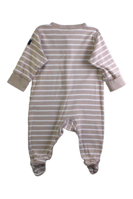 A Beige Onesies from Polarn O. Pyret in size 0-3M for boy. (Back View)