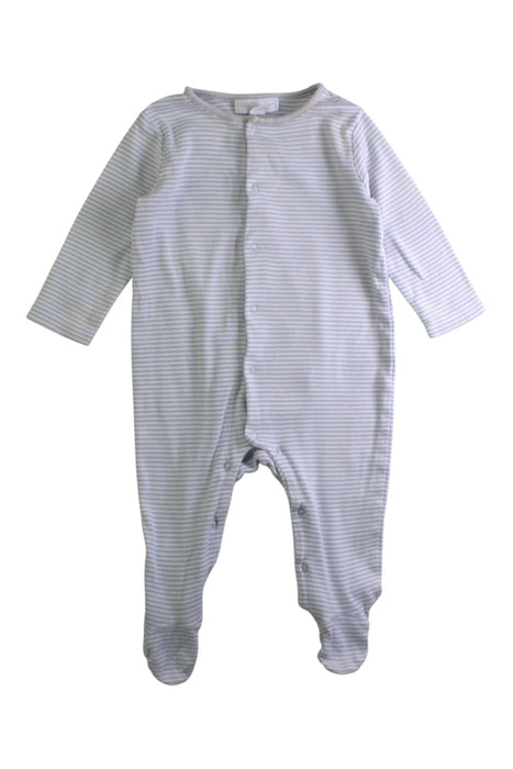 A Blue Onesies from The Little White Company in size 6-12M for boy. (Front View)