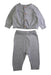 A Grey Pants Sets from Petit Bateau in size 3-6M for boy. (Front View)