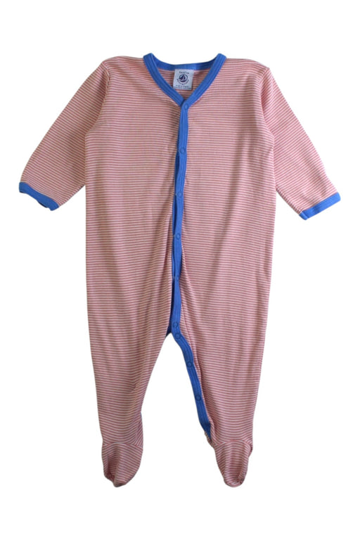 A Pink Onesies from Petit Bateau in size 3-6M for boy. (Front View)
