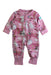 A Pink Onesies from Polarn O. Pyret in size 0-3M for girl. (Front View)