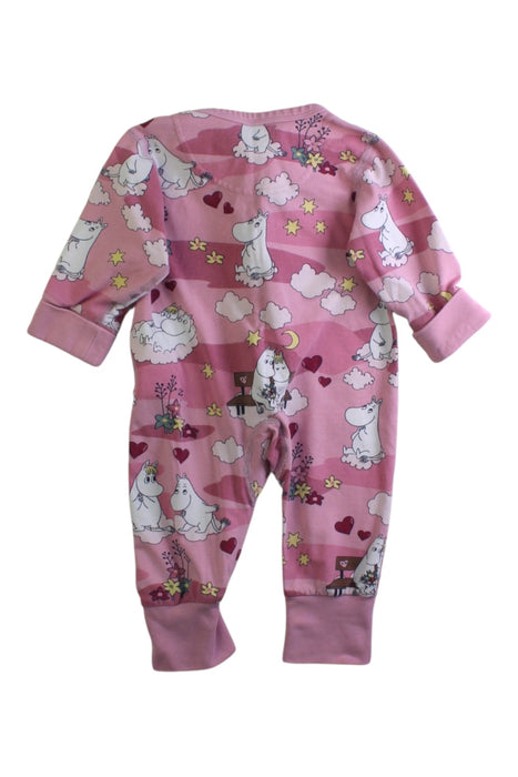 A Pink Onesies from Polarn O. Pyret in size 0-3M for girl. (Back View)