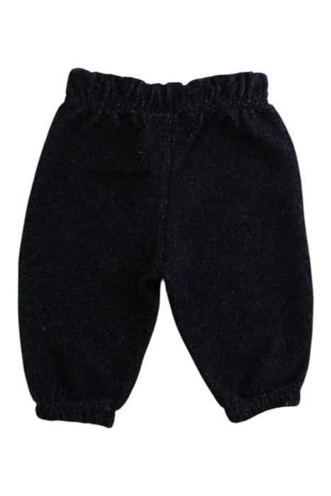 A Black Sweatpants from Roots in size 3-6M for girl. (Back View)