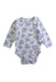 A White Long Sleeve Bodysuits from Kite in size 3-6M for girl. (Front View)