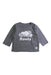 A Grey Long Sleeve T Shirts from Roots in size 3-6M for neutral. (Front View)