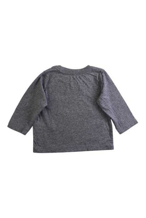 A Grey Long Sleeve T Shirts from Roots in size 3-6M for neutral. (Back View)