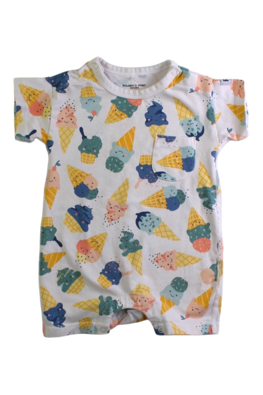 A Multicolour Short Sleeve Rompers from Polarn O. Pyret in size 0-3M for neutral. (Front View)