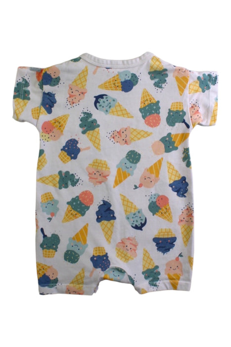 A Multicolour Short Sleeve Rompers from Polarn O. Pyret in size 0-3M for neutral. (Back View)