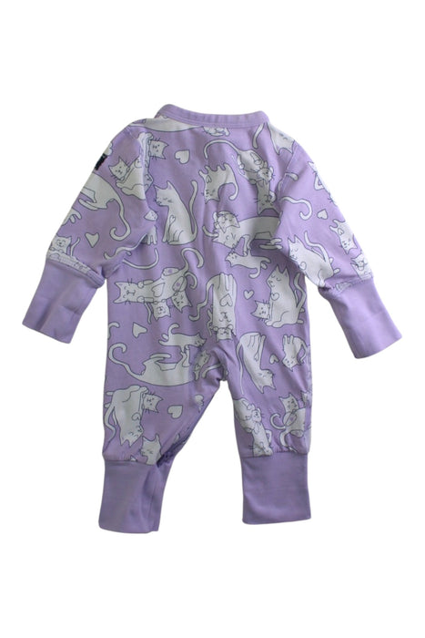 A Purple Onesies from Polarn O. Pyret in size 0-3M for neutral. (Back View)