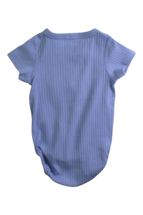 A Blue Short Sleeve Bodysuits from Polarn O. Pyret in size Newborn for neutral. (Back View)