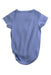 A Blue Short Sleeve Bodysuits from Polarn O. Pyret in size Newborn for neutral. (Back View)