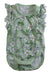 A Green Sleeveless Bodysuits from Polarn O. Pyret in size Newborn for girl. (Front View)