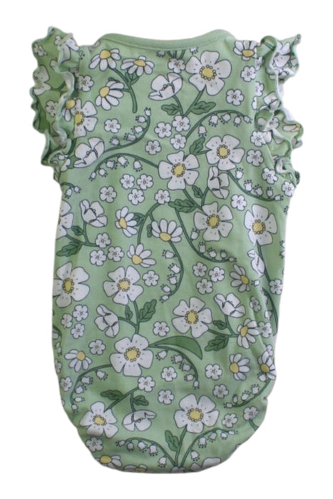 A Green Sleeveless Bodysuits from Polarn O. Pyret in size Newborn for girl. (Back View)