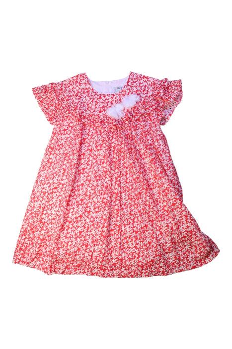 A Red Short Sleeve Dresses from Pili Carrera in size 8Y for girl. (Front View)