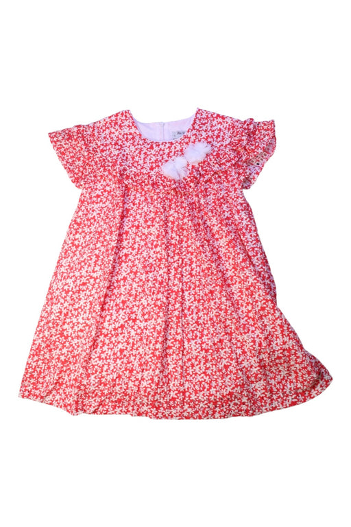 A Red Short Sleeve Dresses from Pili Carrera in size 8Y for girl. (Front View)