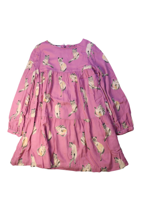 A Pink Long Sleeve Dresses from Nanos in size 8Y for girl. (Front View)