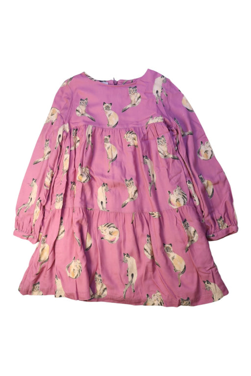 A Pink Long Sleeve Dresses from Nanos in size 8Y for girl. (Front View)