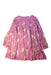 A Pink Long Sleeve Dresses from Nanos in size 8Y for girl. (Back View)