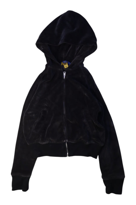 A Black Hooded Sweatshirts from Polo Ralph Lauren in size 7Y for girl. (Front View)